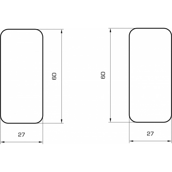 Saunabank-Leiste 0700 Abachi 27x60mm, Länge 2400mm