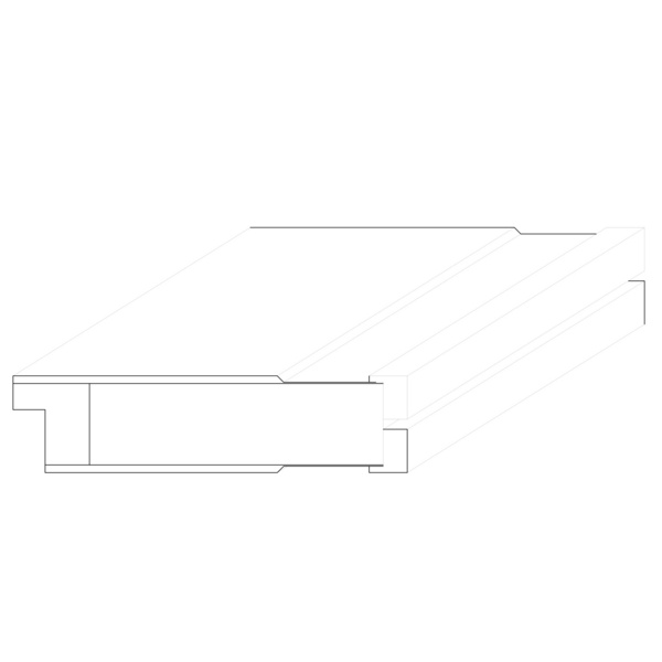 Zimmertür Weißlack exclusiv ähnlich RAL 9010 ML1 LA Vollspan KK1 "ELEGANCE MODENA"