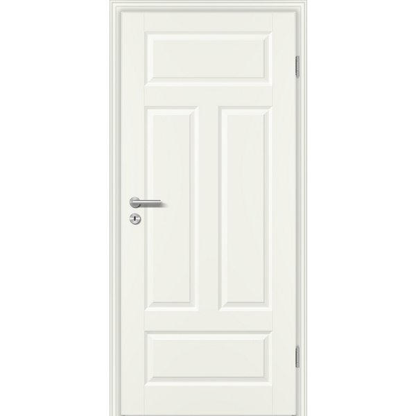Schallschutztür Weißlack exclusiv ähnlich RAL 9010 CK1 Vollspan KK3 SSK1 Beanspruchungsgruppe S mit Bodendichtung "FUNKTION"