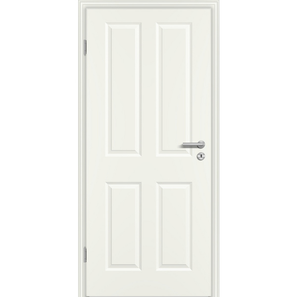 Schallschutztür Weißlack exclusiv ähnlich RAL 9010 CK4 Vollspan KK3 SSK1 Beanspruchungsgruppe S mit Bodendichtung "FUNKTION"