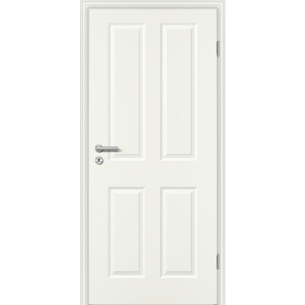 Schallschutztür Weißlack exclusiv ähnlich RAL 9010 CK4 Vollspan KK3 SSK1 Beanspruchungsgruppe S mit Bodendichtung "FUNKTION"