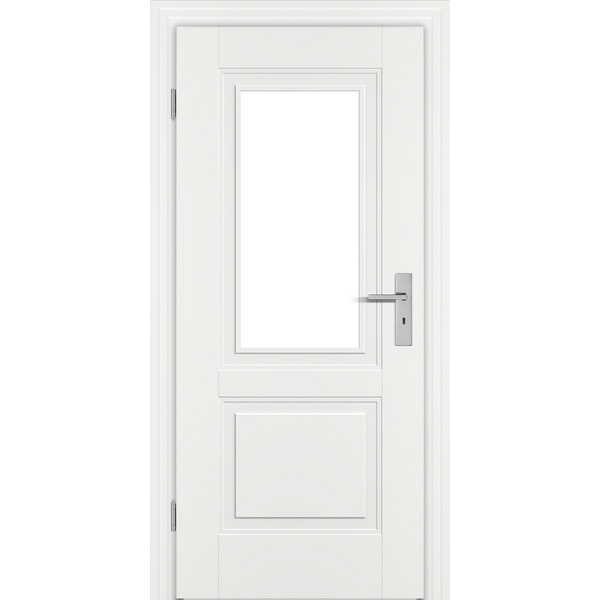 Zimmertür Weißlack exclusiv ähnlich RAL 9016 PML2/1 LA Vollspan KK1 "ELEGANCE PRIMO"