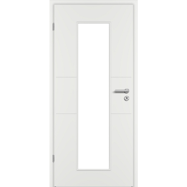 Zimmertür Weißlack exclusiv ähnlich RAL 9016 RY-433 LA3 Vollspan KK1 "ROYAL"