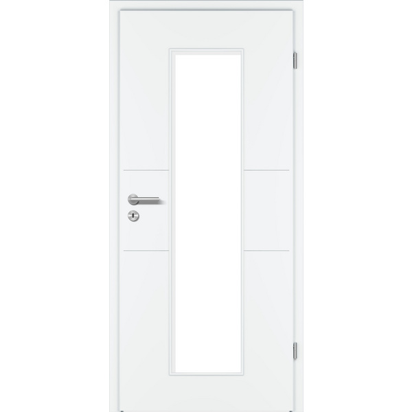 Zimmertür Weißlack exclusiv ähnlich RAL 9010 RY-433 LA3 Vollspan KK1 "ROYAL"