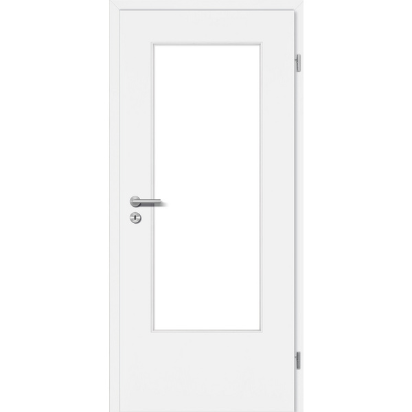 Schallschutztür CPL Weißlack ähnlich RAL 9010 glatt Spezial-/Kombinationseinlage KK2 SSK2 Beanspruchungsgruppe S mit Bodendichtung "FUNKTION"