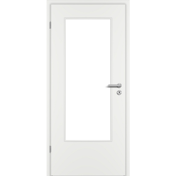 Zimmertür Weißlack ähnlich RAL 9016 glatt DIN-LA Vollspan KK1 "STANDARD"