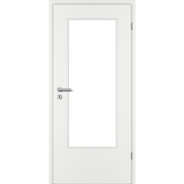 Zimmertür Weißlack ähnlich RAL 9016 glatt DIN-LA Vollspan KK1 "STANDARD"