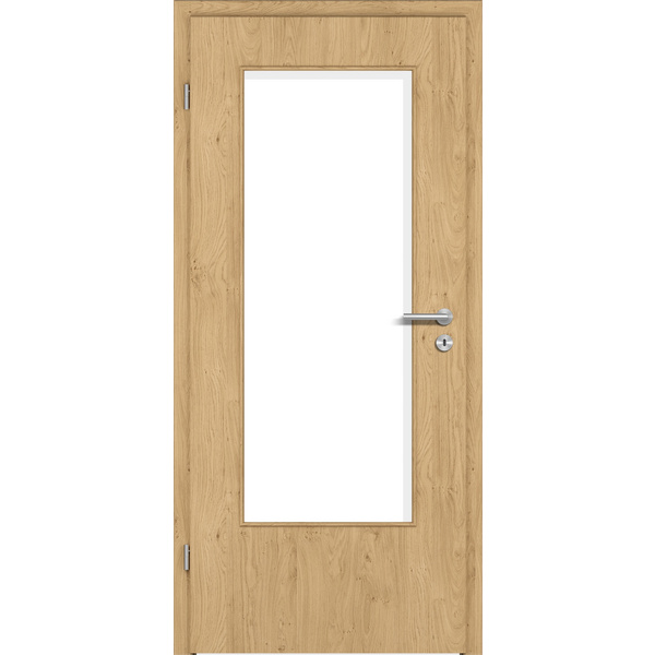 Zimmertür CPL T-Eiche astig glatt DIN-LA Vollspan KK1 "STANDARD"