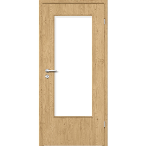 Zimmertür CPL T-Eiche astig glatt DIN-LA Vollspan KK1 "STANDARD"