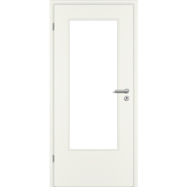 Zimmertür Weißlack ähnlich RAL 9010 glatt DIN-LA Vollspan KK1 "STANDARD"