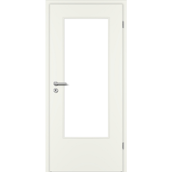 Zimmertür Weißlack ähnlich RAL 9010 glatt DIN-LA Vollspan KK1 "STANDARD"