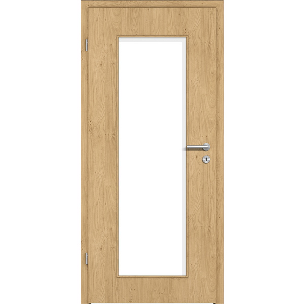 Zimmertür CPL T-Eiche astig glatt LA1 Vollspan KK1 "STANDARD"