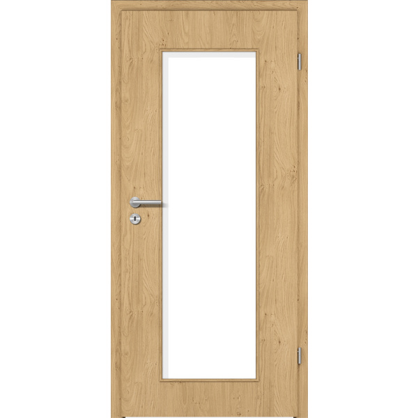 Zimmertür CPL T-Eiche astig glatt LA1 Vollspan KK1 "STANDARD"