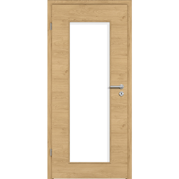 Zimmertür CPL T-Eiche astig DQ LA1 Vollspan KK1 "STANDARD"