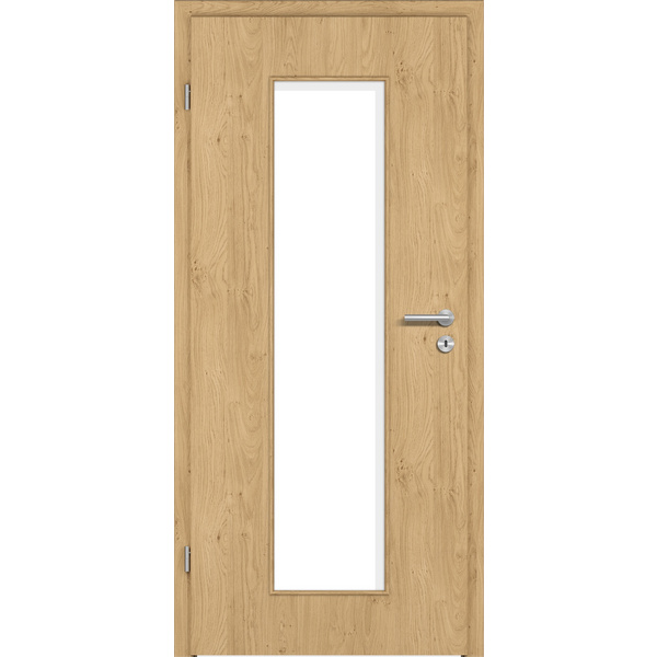 Zimmertür CPL T-Eiche astig glatt LA3 Vollspan KK1 "STANDARD"