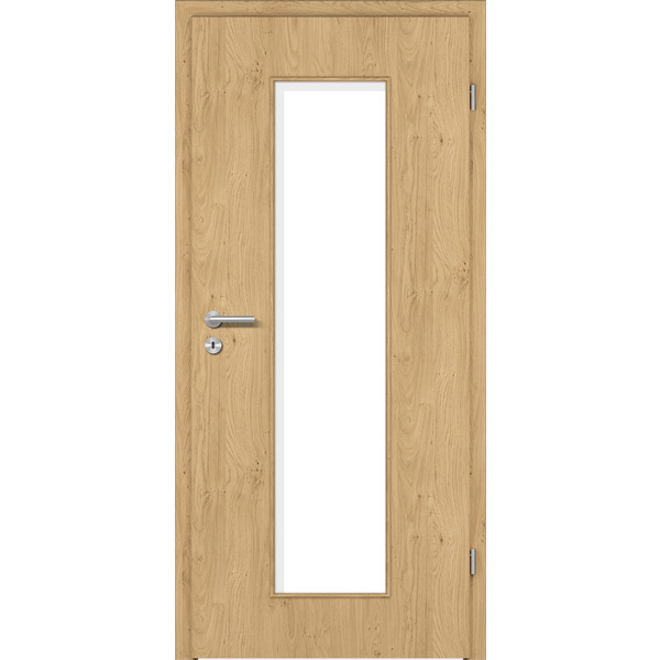 Zimmertür CPL T-Eiche astig glatt LA3 Vollspan KK1 "STANDARD"