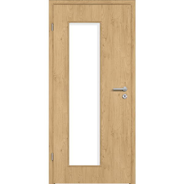 Zimmertür CPL T-Eiche astig glatt LA3-B Vollspan KK1 "STANDARD"