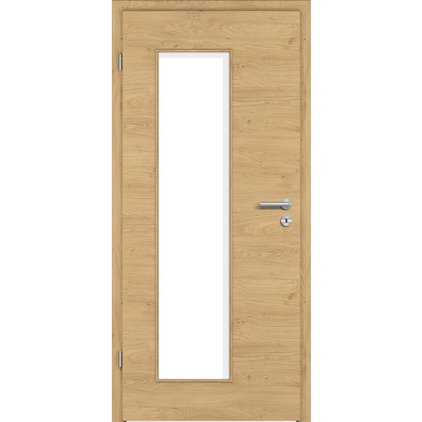 Zimmertür CPL T-Eiche astig DQ LA3-B Vollspan KK1 "STANDARD"