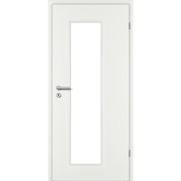 Zimmertür Weißlack ähnlich RAL 9016 glatt LA3-S Vollspan KK1 "STANDARD"