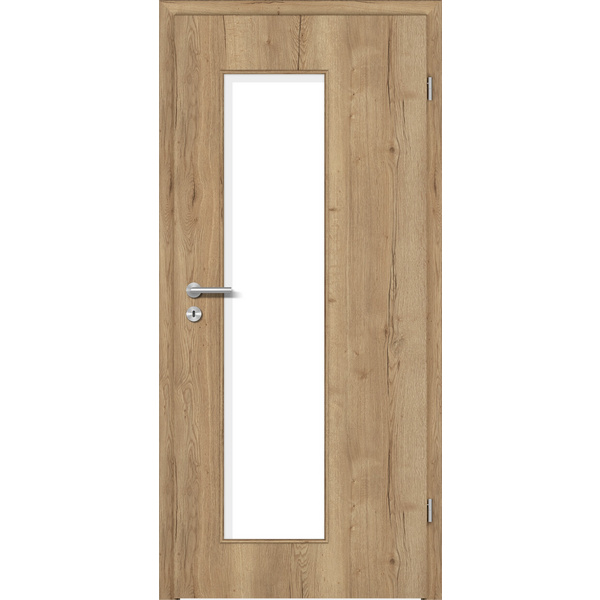 Zimmertür CPL T-Eiche Altholz glatt LA3-S Vollspan KK1 "STANDARD"