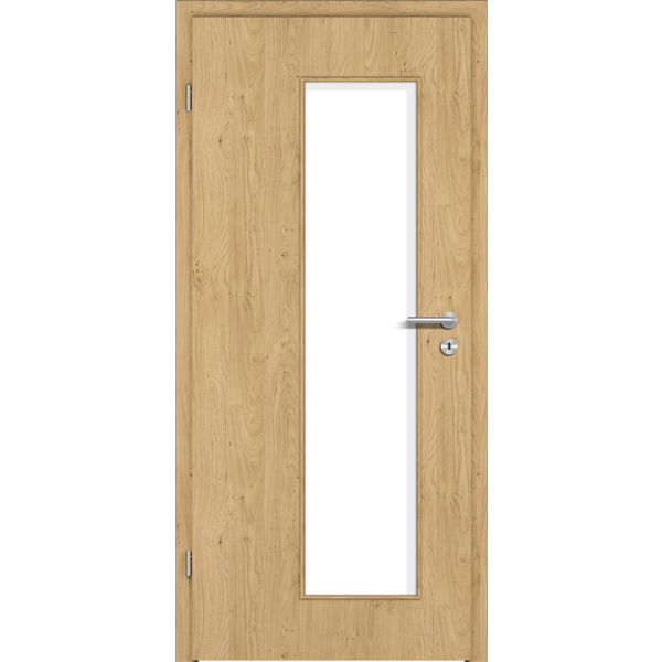 Zimmertür CPL T-Eiche astig glatt LA3-S Vollspan KK1 "STANDARD"