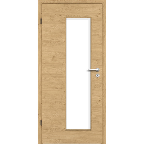 Zimmertür CPL T-Eiche astig DQ LA3-S Vollspan KK1 "STANDARD"
