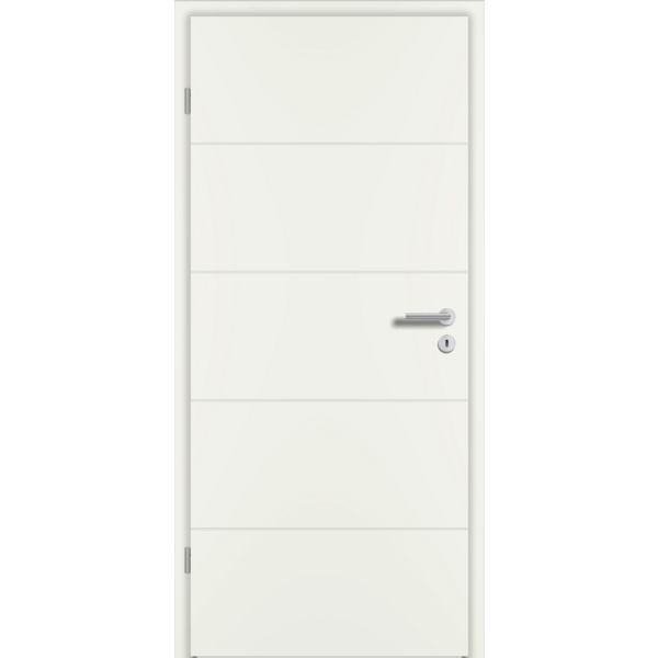 Zimmertür Weißlack exclusiv ähnlich RAL 9010 RY-251 Röhrenspan KK1 Beanspruchungsgruppe M "ROYAL"