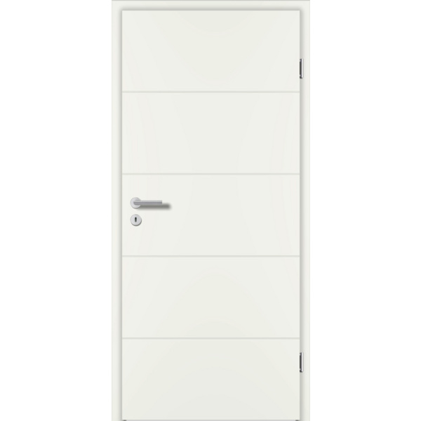 Zimmertür Weißlack exclusiv ähnlich RAL 9010 RY-251 Vollspan KK1 Beanspruchungsgruppe M "ROYAL"