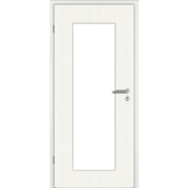 Zimmertür CPL T-Whiteline glatt LA1 Vollspan KK1 "STANDARD"
