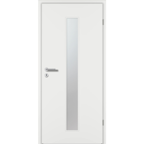 Zimmertür Lackfolie Weiß ähnlich RAL 9016 glatt LA2 Vollspan KK1 "STANDARD"