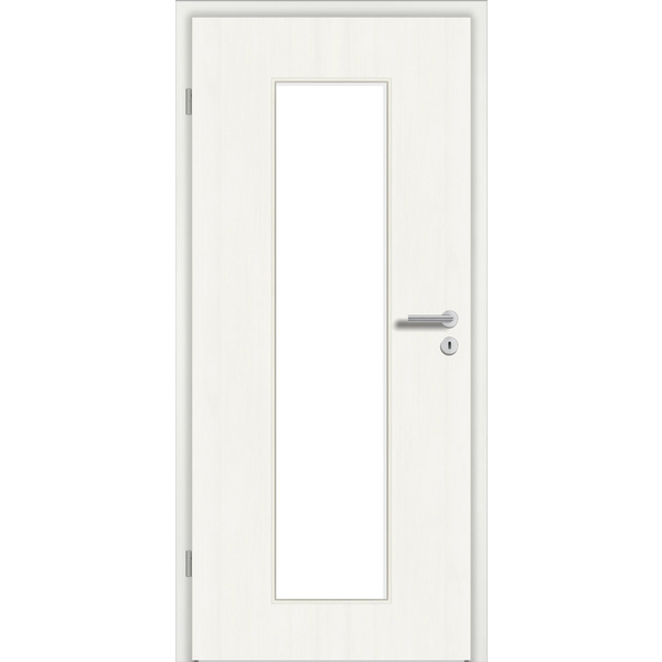 Zimmertür CPL T-Whiteline glatt LA3 Vollspan KK1 "STANDARD"