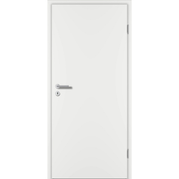 Schallschutztür CPL Weißlack ähnlich RAL 9016 glatt Spezial-/Kombinationseinlage KK3 SSK3 Beanspruchungsgruppe S mit Bodendichtung "FUNKTION"