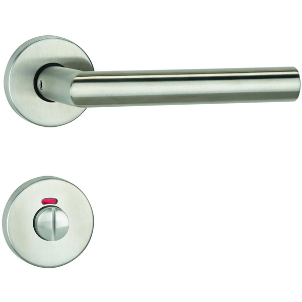 Rosettengarnitur Tessa Edelstahl matt, WC Ausführung, Schnellmontage - Konstruktion