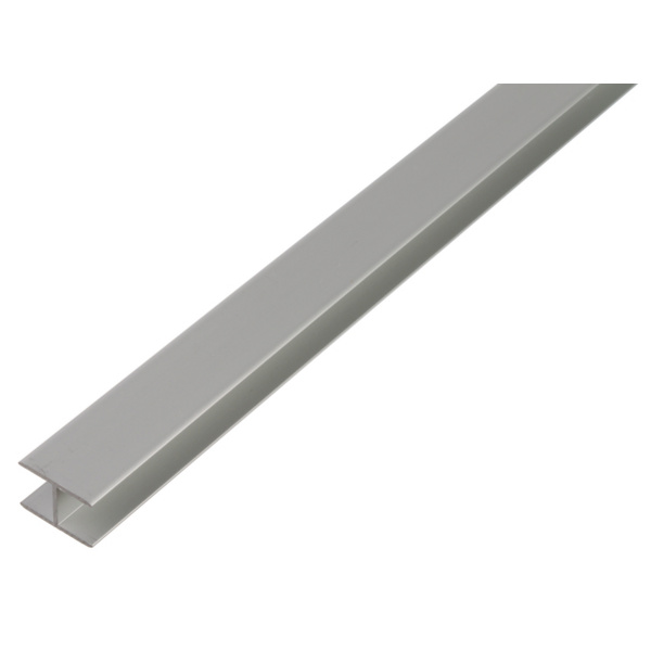 H-Profil selbstklemmend, Alu silber elox., LxBxHxS 1000x12,9x24x1,5mm