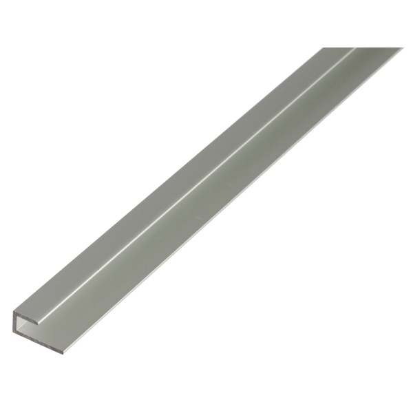 Abschlussprofil selbstklemmend, Alu silber elox., LxB unten/obenxH1000x20/10x9mm