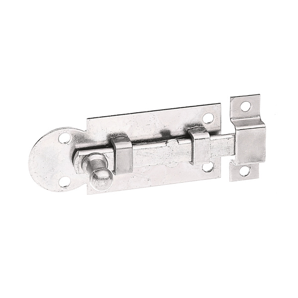 Fensterriegel, mit Knopf, gerade, mit Schlaufe, disp., Platte LxB 61x26mm
