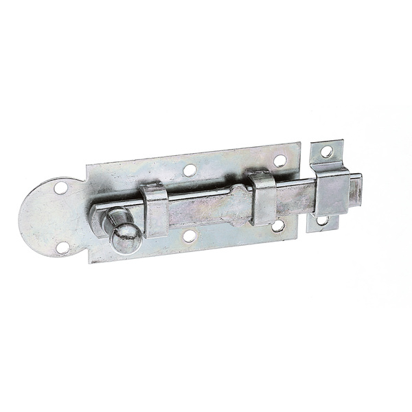 Fensterriegel, mit Knopf, gerade, mit Schlaufe, disp., Platte LxB 80x30mm