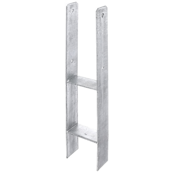 H-Pfostenträger, fvz, zEinbet., lichte Breite 111mm, Gesamthöhe 600mm, Stärke 5mm