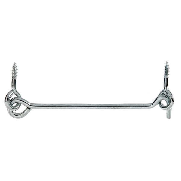 Sturmhaken, mit Öse, blau verzinkt, z.Einschrauben, Länge 120mm, Haken Ø4mm