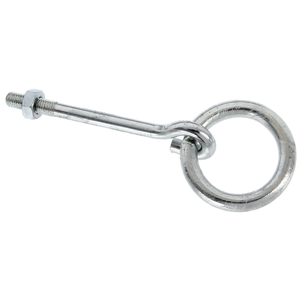 Befestigungsring, galv.blau verzinkt, z.Durchschrauben, Länge 130mm, Außenmaß Ø65mm