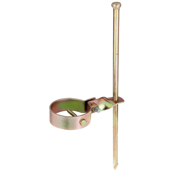 Schaukelanker, Befest. im Boden, galv. gelb verzinkt, Schelle Ø80mm, Karte à 1 St.