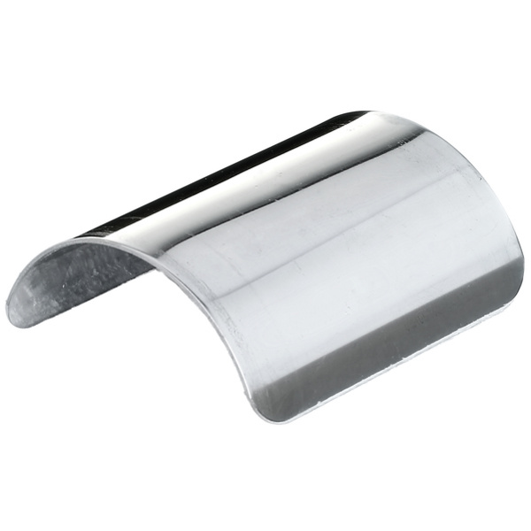 Pfostenkappe, für abgerundete Holzpfosten, Edelstahl, LxB 93x110mm
