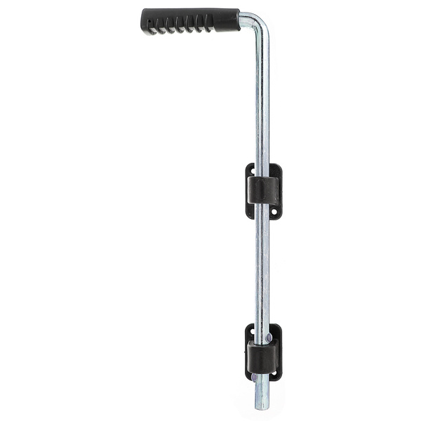 Bodenschieber, disp., Griff schwarz, Gesamthöhe 400mm, Abstand Bolzen-Tor 40mm