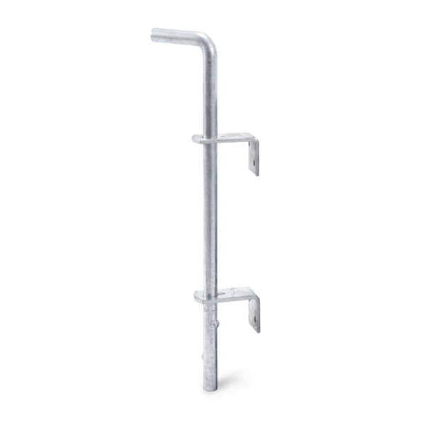 Bodenschieber, feuerverzinkt, Gesamthöhe 400mm, Abstand Bolzen - Tor 40mm