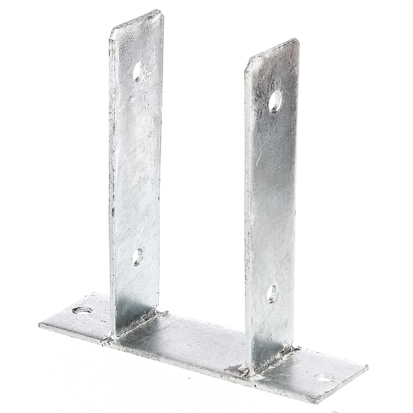 U-Pfostenträger, feuerverzinkt, z.Aufschrauben, BxH 91x200mm