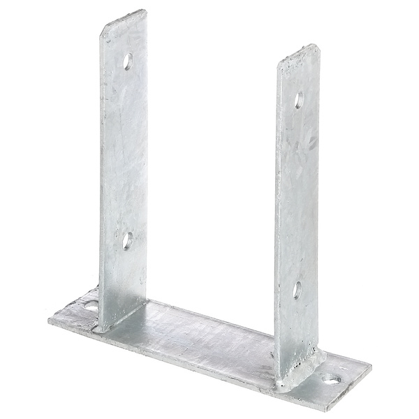 U-Pfostenträger, feuerverzinkt, z.Aufschrauben, BxH 121x200mm