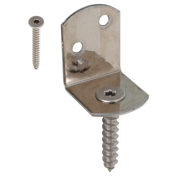 Flechtzaunhalter, L-Form, Edelstahl