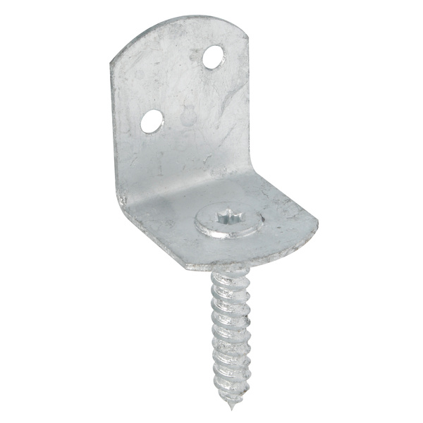 Flechtzaunhalter, L-Form, feuerverzinkt