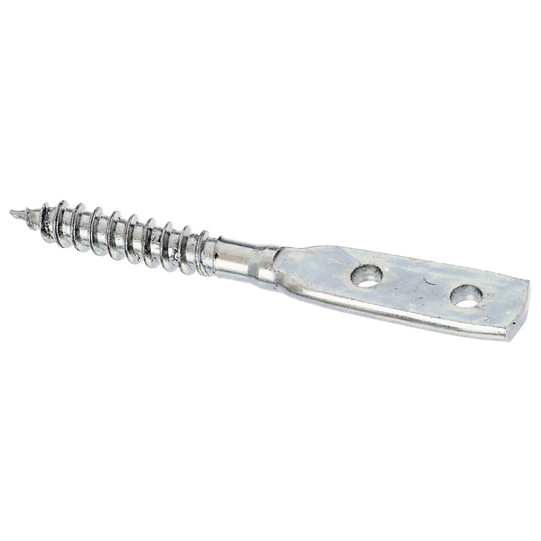Flechtzaunhalter, Blattschrauben-Form, disp., LxB 77x11,5mm