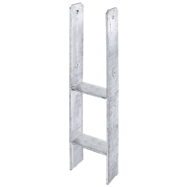 H-Pfostenträger, fvz, zEinbet., lichte Breite 116mm, Gesamthöhe 600mm, Stärke 6mm